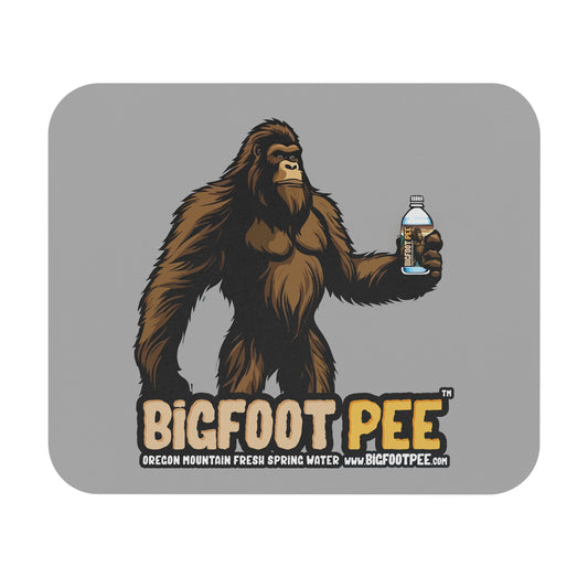 Bigfoot Pee Mouse Pad 8"x9" Tan