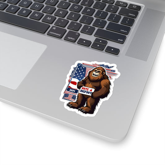 Vote 4 Bigfoot Kiss-Cut Stickers