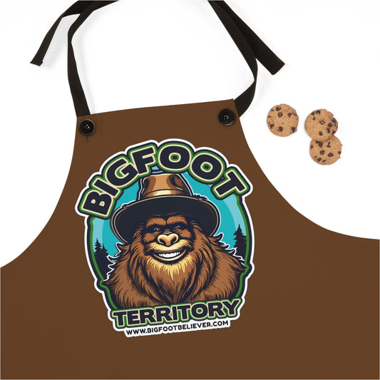 Bigfoot Territory Brown Apron (AOP)