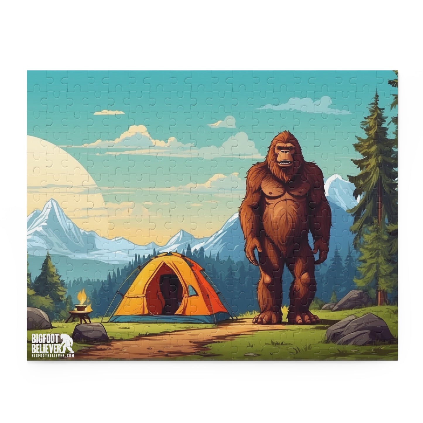 Bigfoot Camping Puzzle (120, 252, 500-Piece)