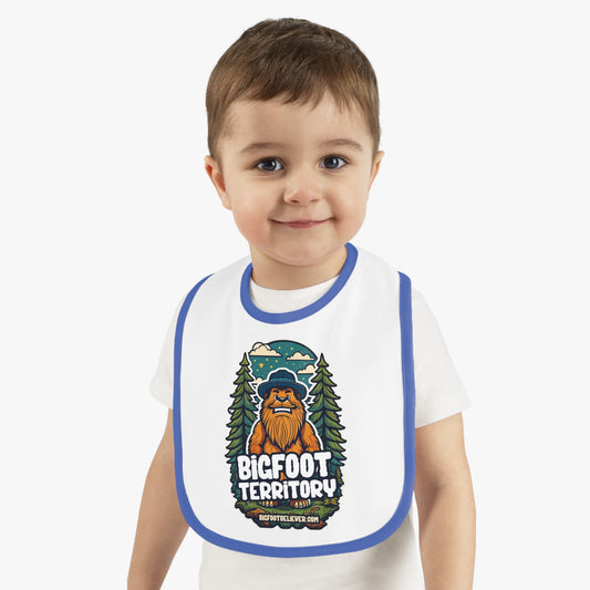 Bigfoot Territory ll Baby Contrast Trim Jersey Bib