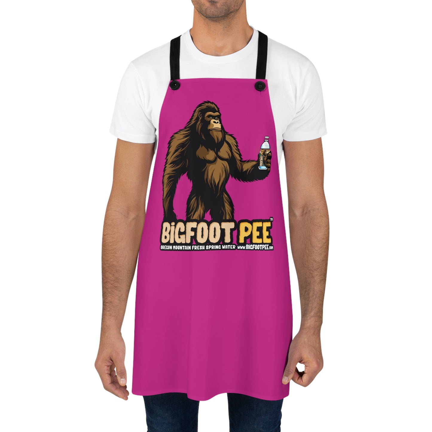 Bigfoot Pee Pink Apron (AOP)