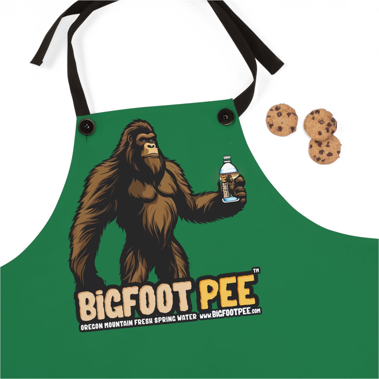 Bigfoot Pee Brown Apron (AOP)