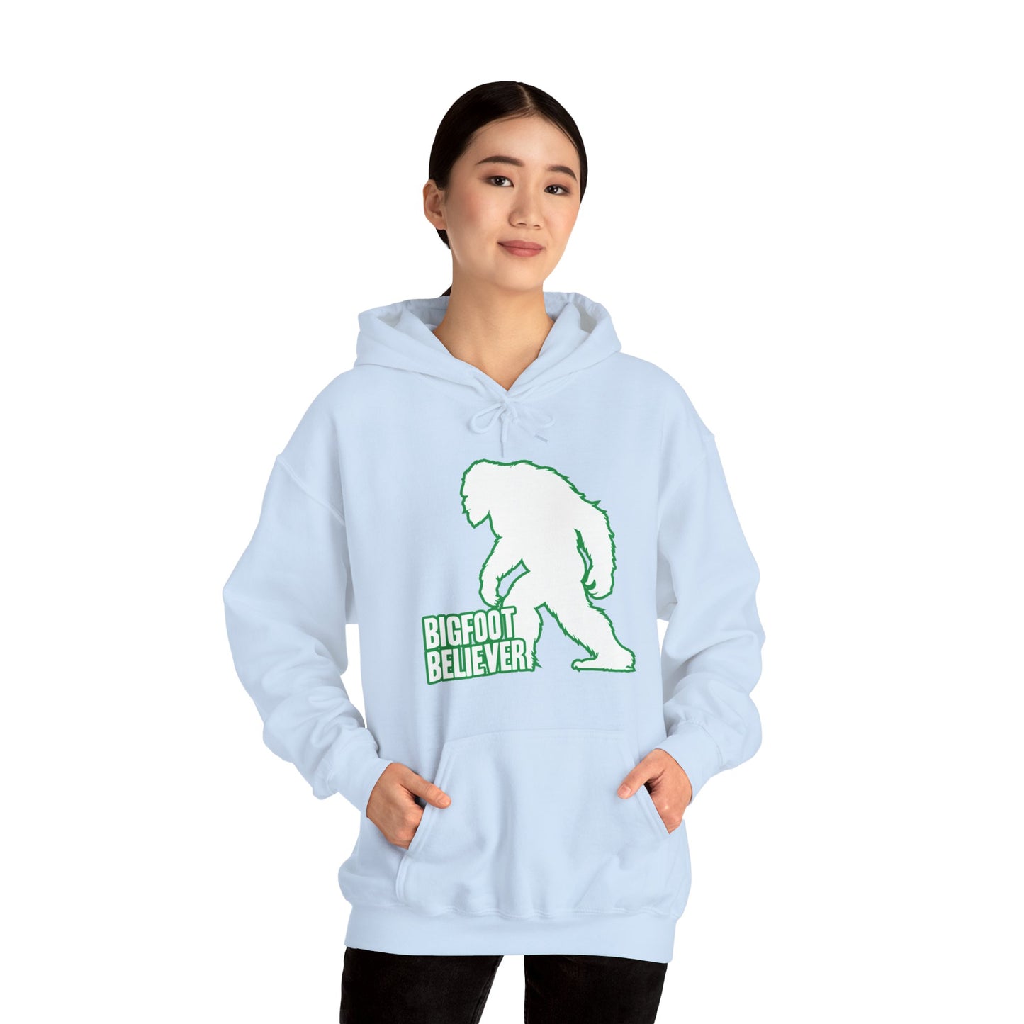 Bigfoot Believer Unisex Adult Hooded Heavy Blend Sweatshirt