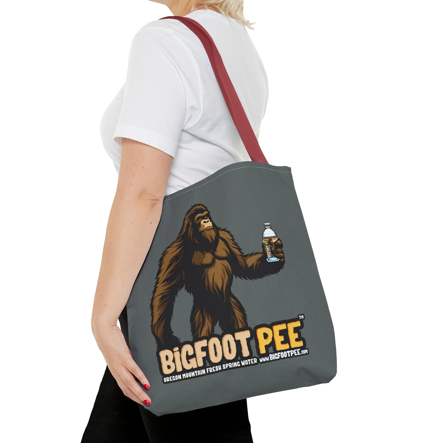 Bigfoot Pee Tote Bag (AOP)