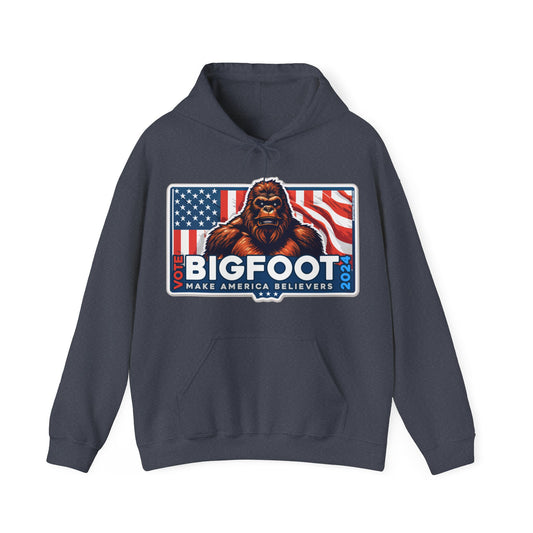 Bigfoot for President 2024 Unisex Adult Hooded Heavy Blend Sweatshirt