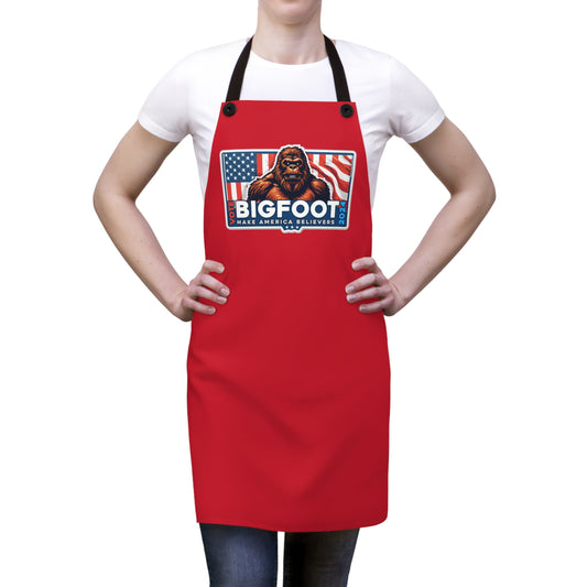 Bigfoot for President 2024 Red Apron (AOP)