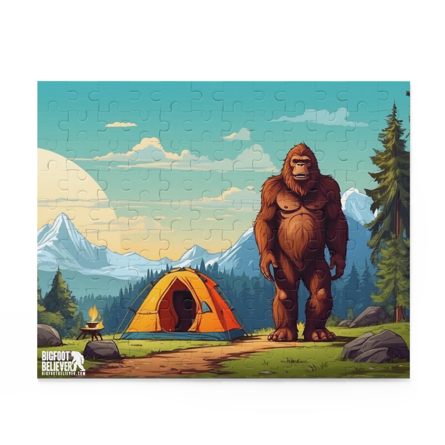Bigfoot Camping Puzzle (120, 252, 500-Piece)