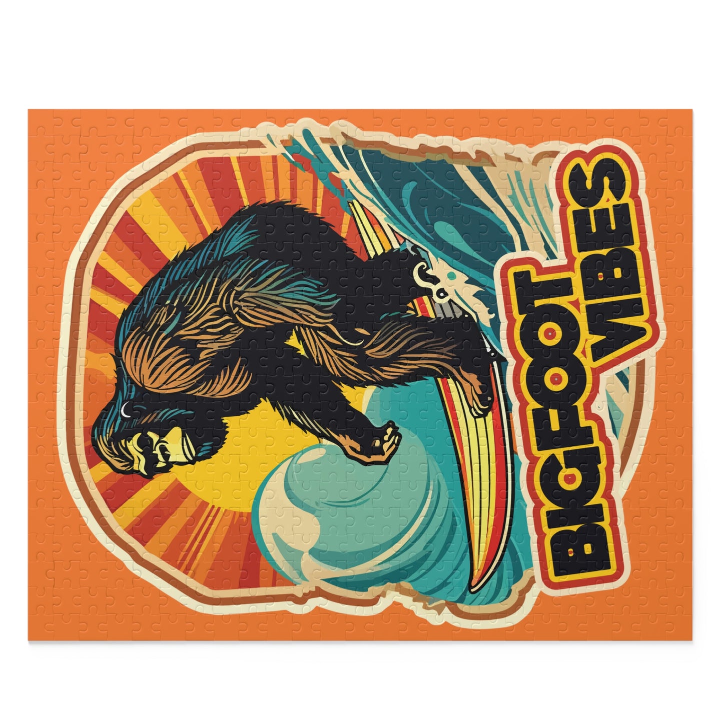 Bigfoot Vibes Orange Puzzle (120, 252, 500-Piece)