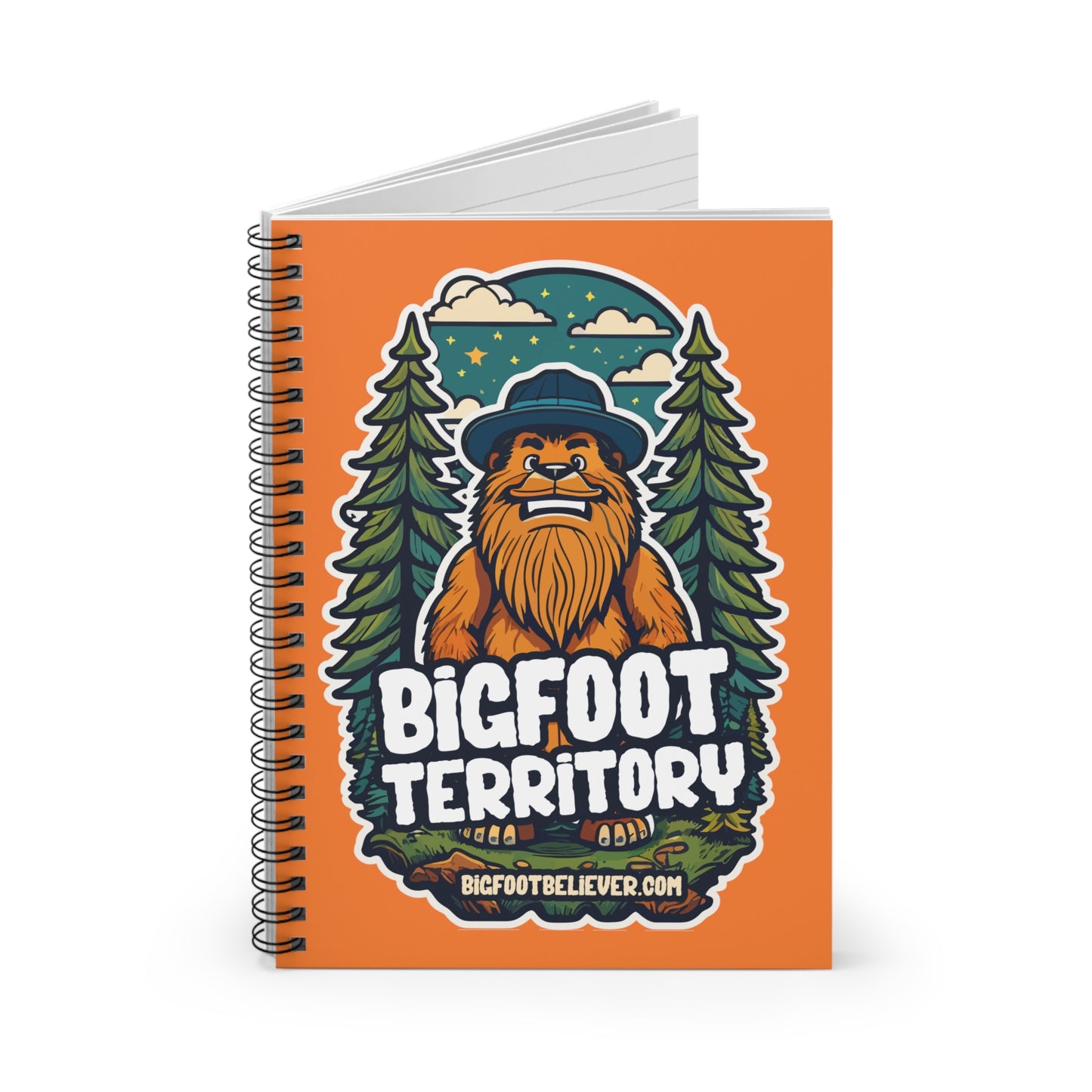 Bigfoot Territory ll Spiral Notebook - Ruled Line