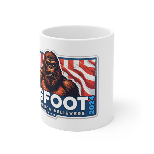 Bigfoot for President 2024 Ceramic Mug 11oz