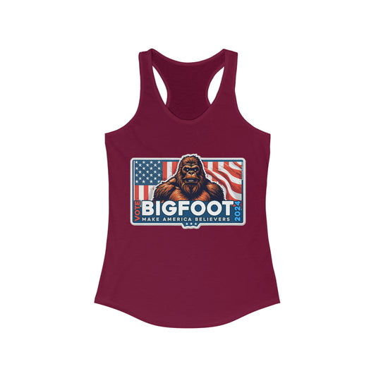 Bigfoot for President 2024 Women's Ideal Racerback Tank