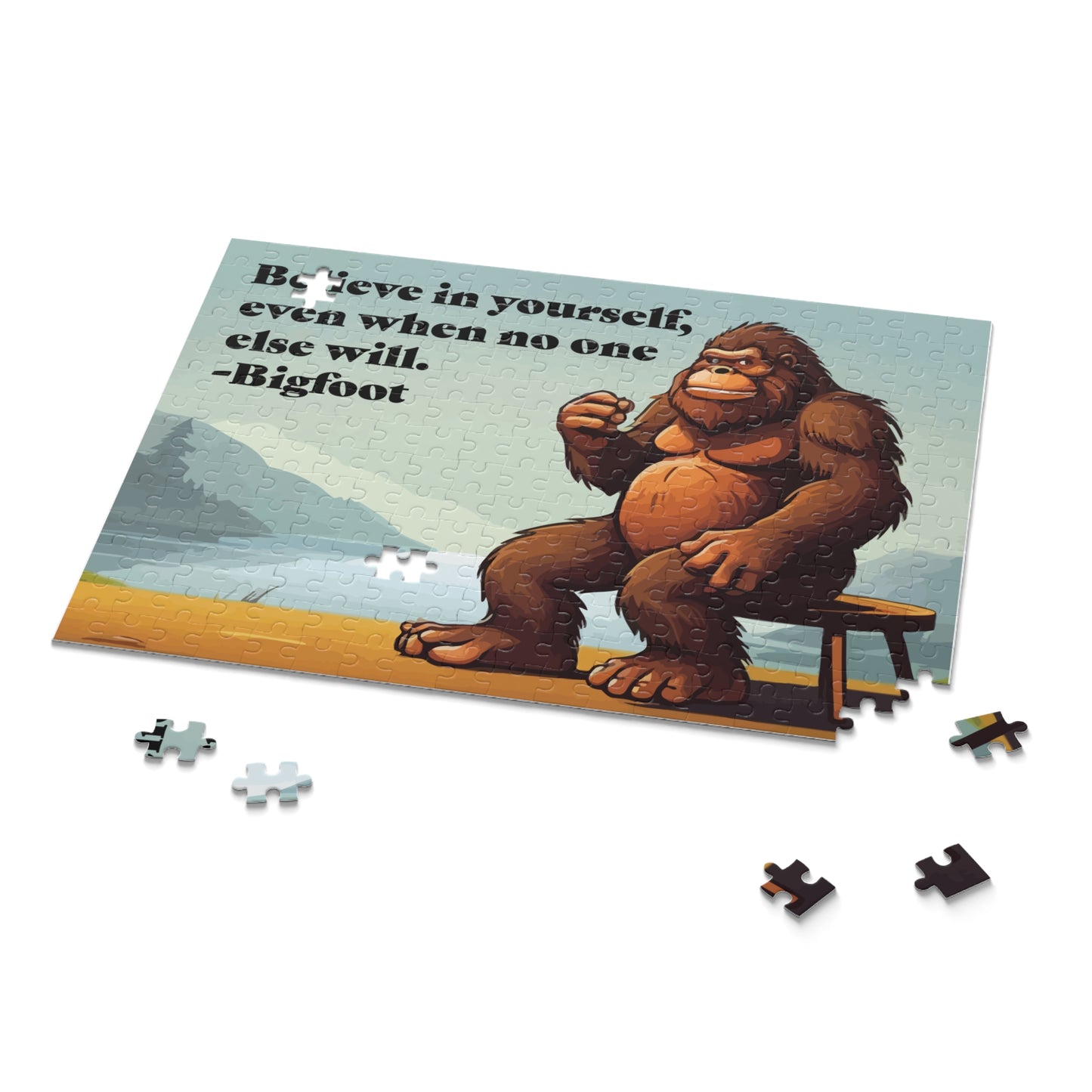 Bigfoot Believe in Yourself Puzzle (120, 252, 500-Piece)