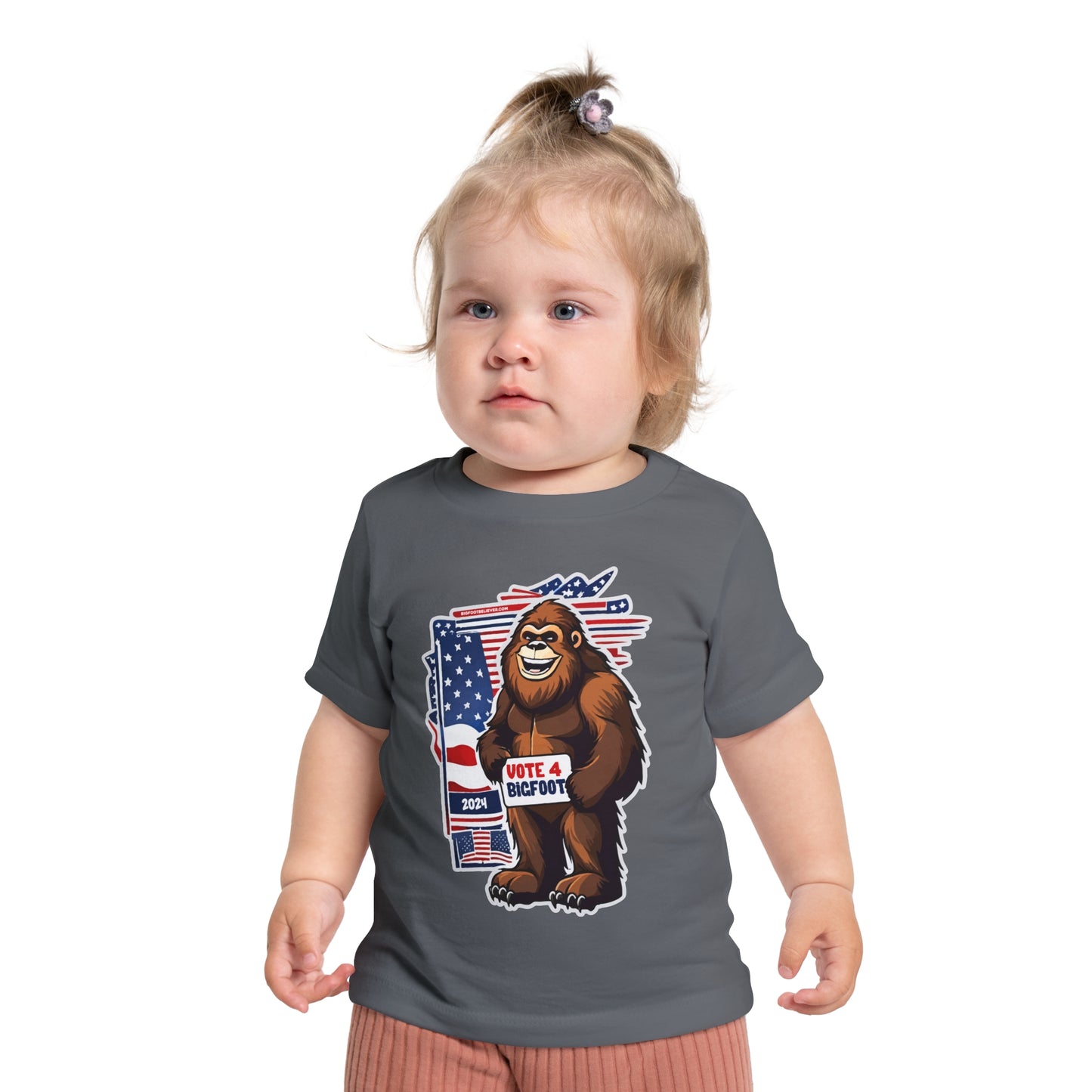 Vote 4 Bigfoot Baby Short Sleeve T-Shirt