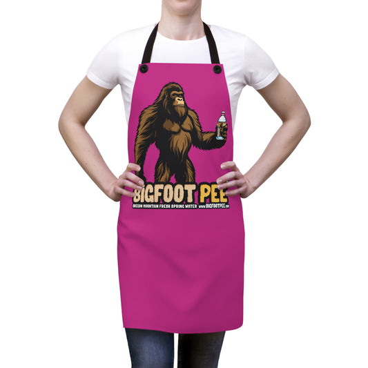 Bigfoot Pee Pink Apron (AOP)