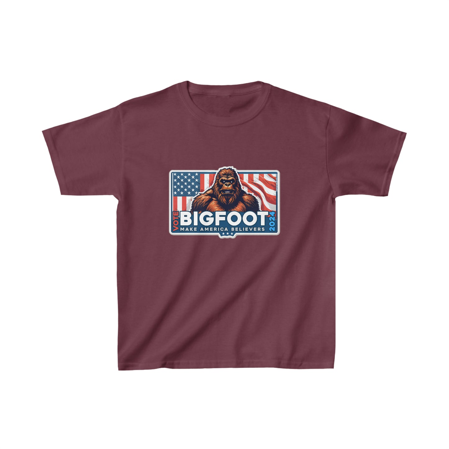 Bigfoot for President 2024 Kids Heavy Cotton™ Tee