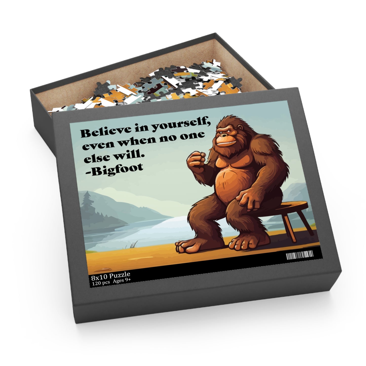 Bigfoot Believe in Yourself Puzzle (120, 252, 500-Piece)