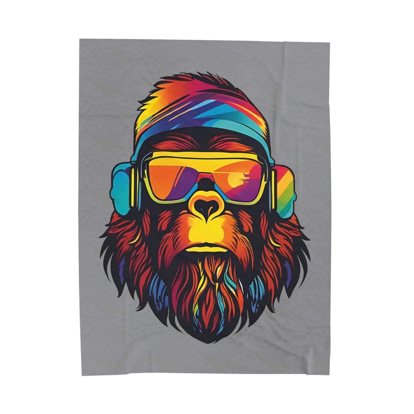 Disco Bigfoot Velveteen Plush Blanket