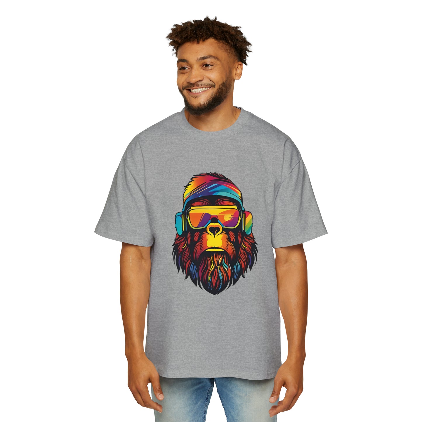 Disco Bigfoot Men's Heavy Oversized Tee