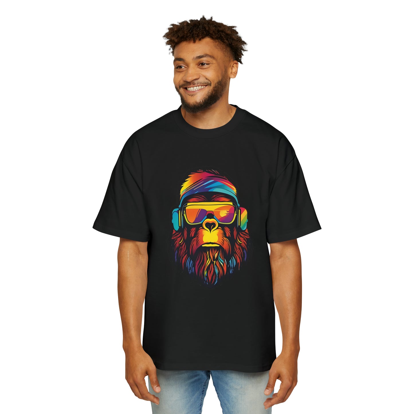 Disco Bigfoot Men's Heavy Oversized Tee