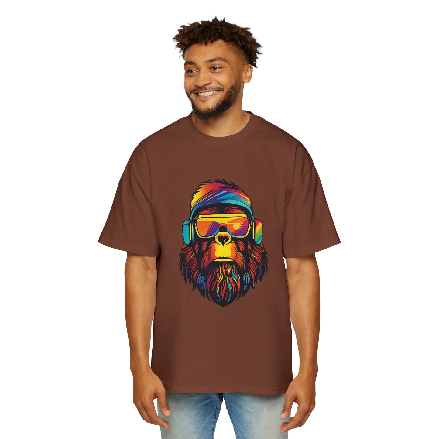 Disco Bigfoot Men's Heavy Oversized Tee