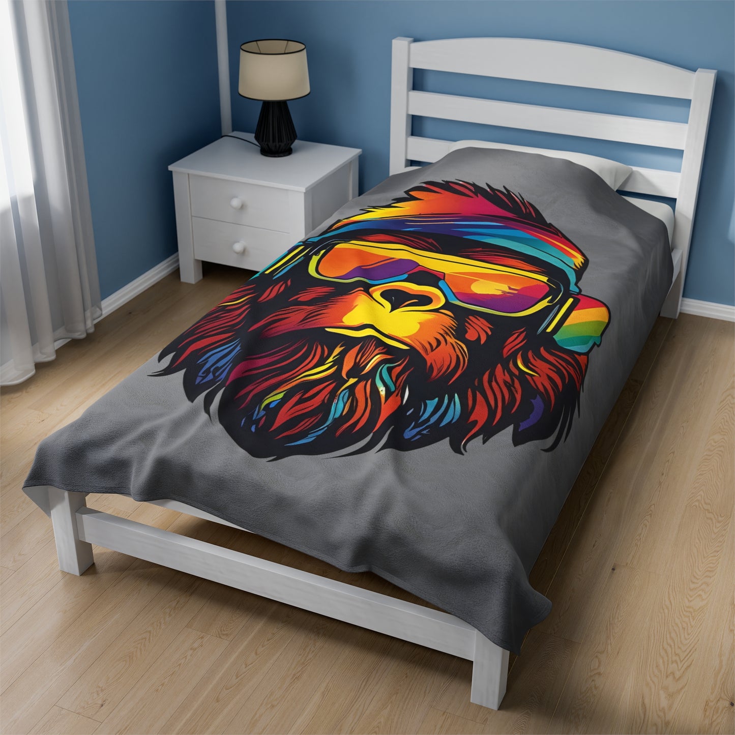 Disco Bigfoot Velveteen Plush Blanket