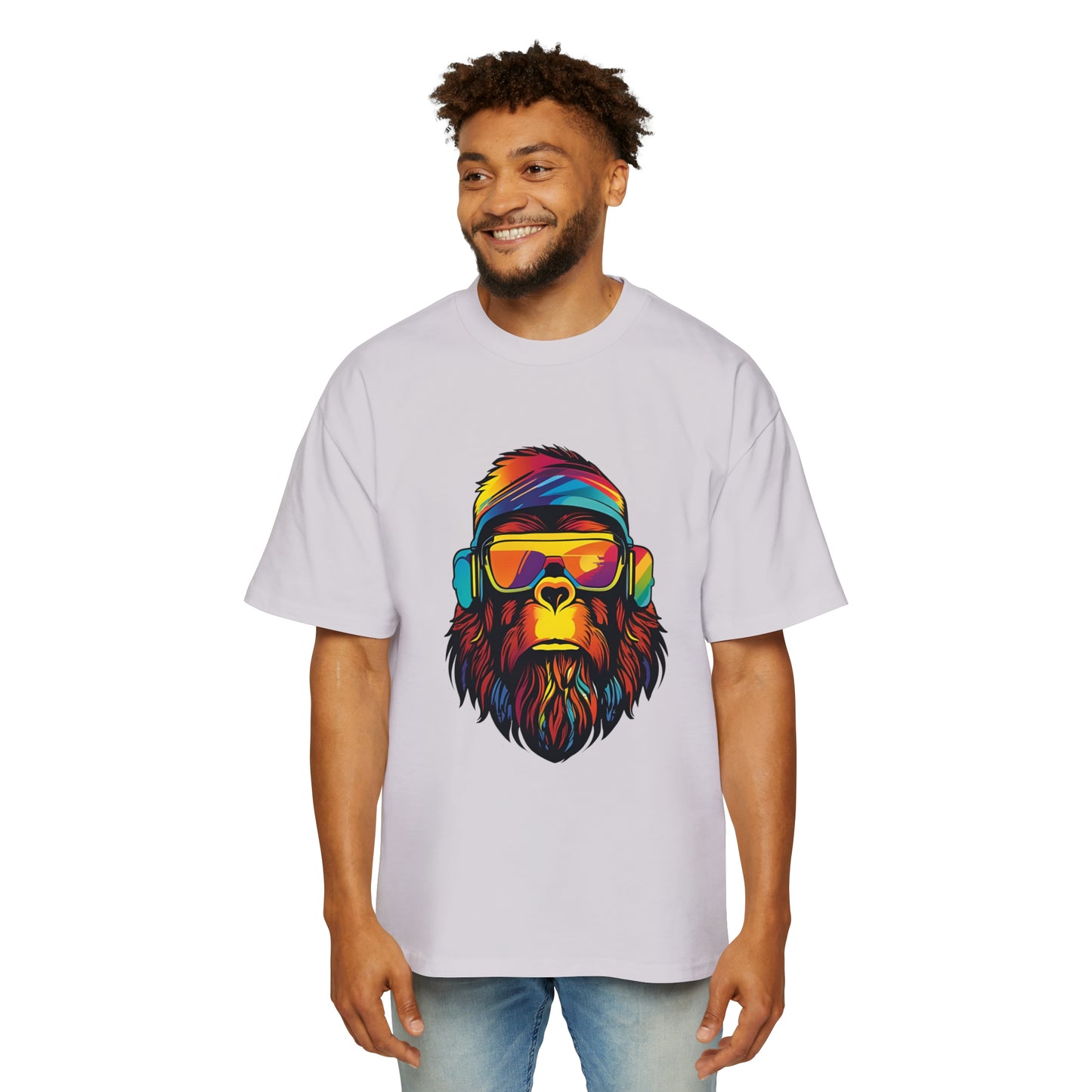 Disco Bigfoot Men's Heavy Oversized Tee