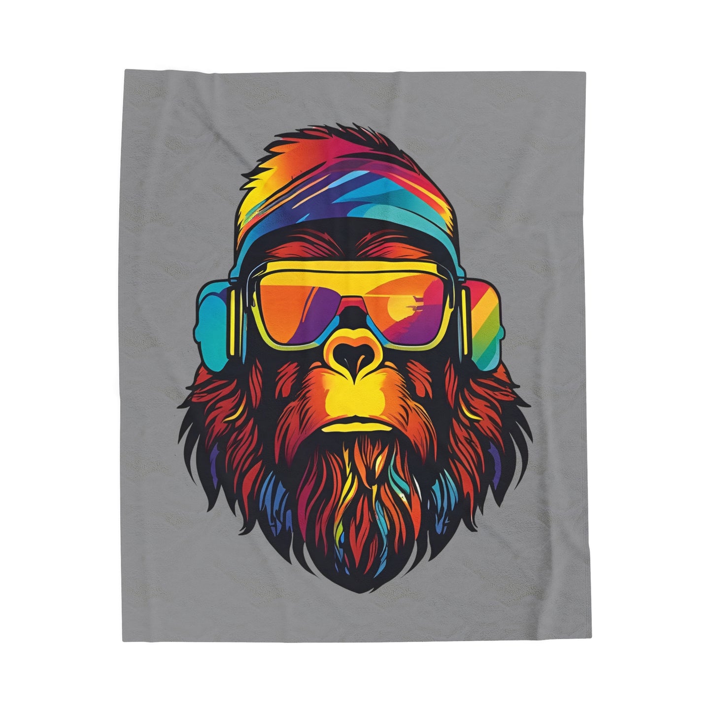 Disco Bigfoot Velveteen Plush Blanket